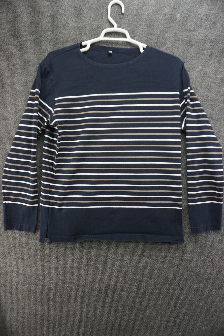 Uniqlo Shirt Mens Large Long Sleeve Striped Cotton